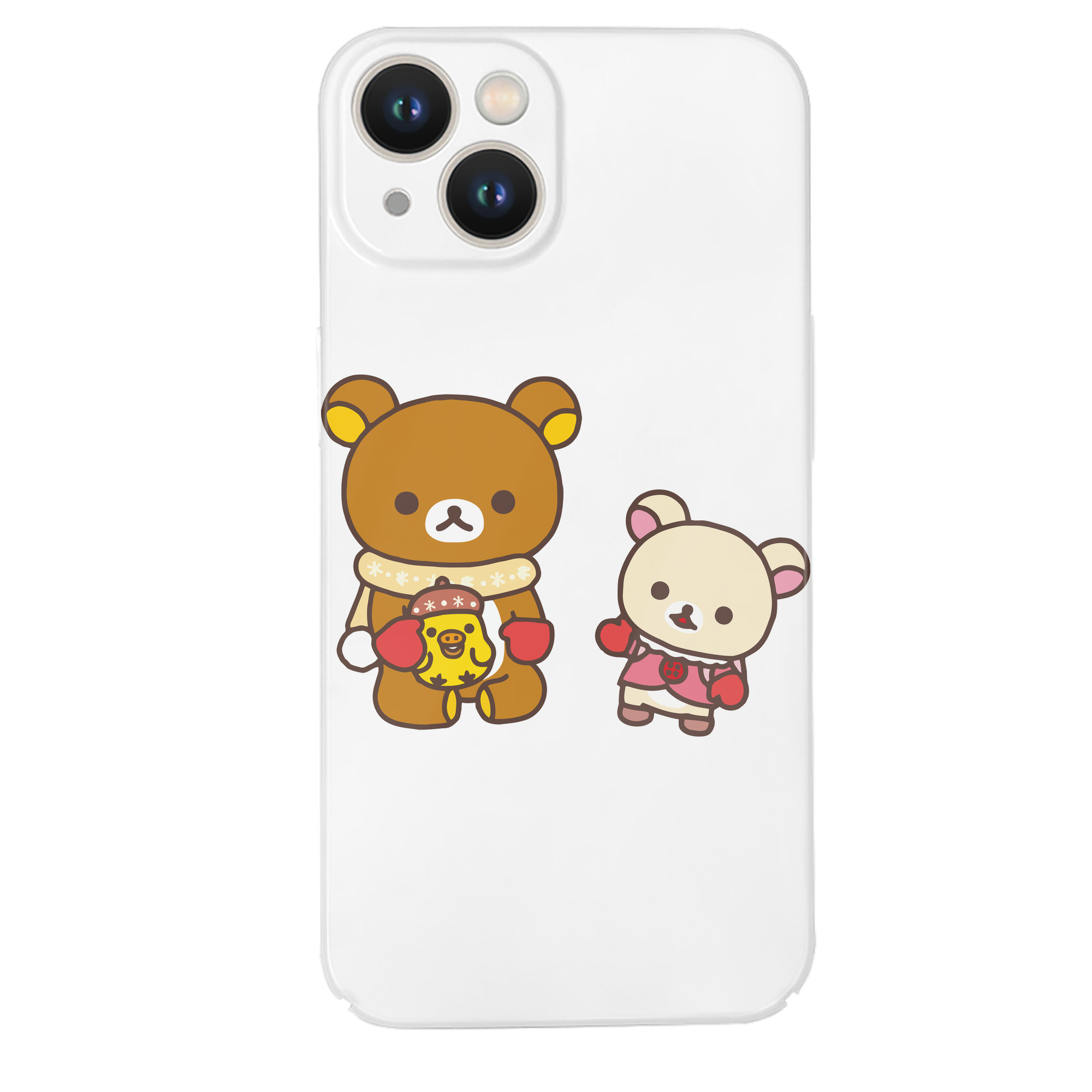 （画像用） リラックマ リラックマ キイロイトリ Rilakkuma Korilakkuma Kiiroitori 【iPhone 14シリーズ対応】ハードケース
